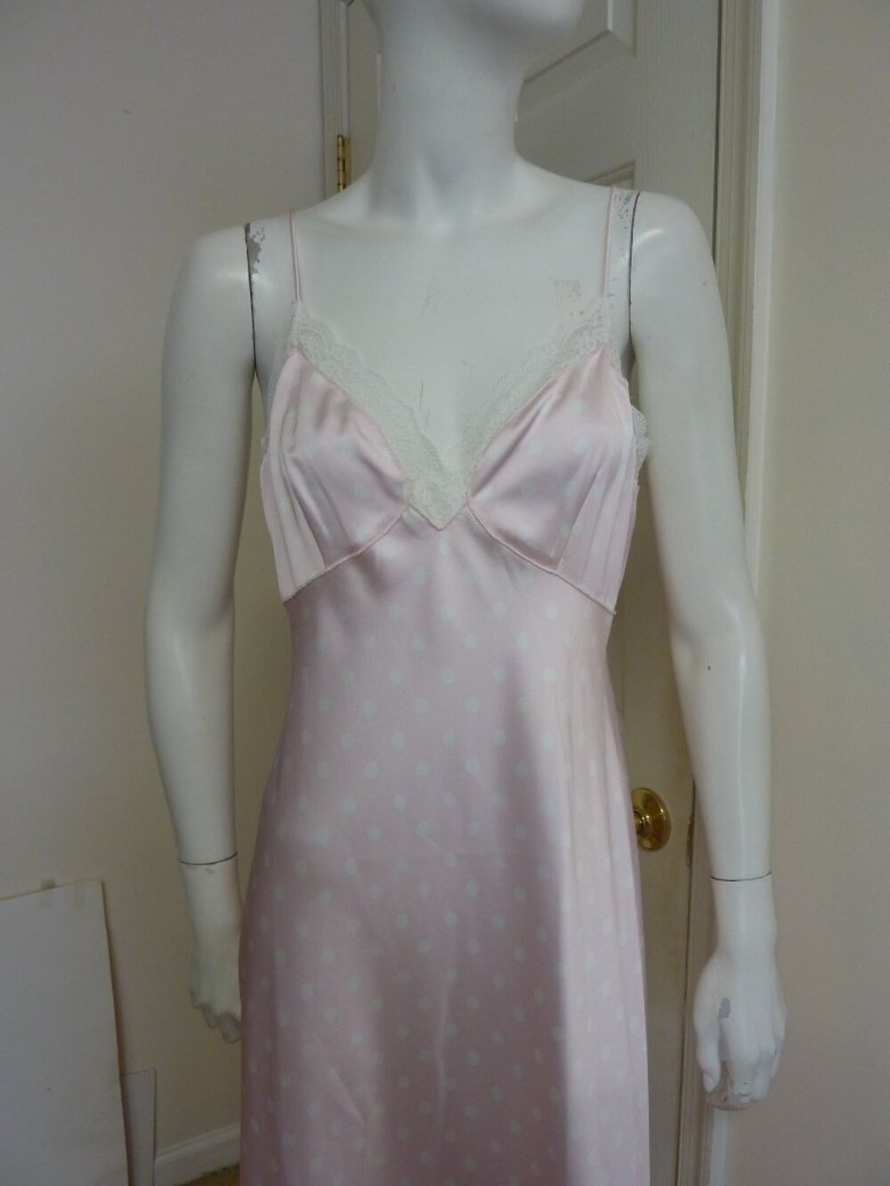 LoveShackFancy Manuela Satin Polka Dot Maxi Dress - Picture 11 of 15